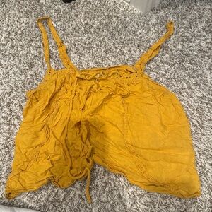 Urban Outfitters Mustard Lace Camisole